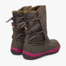 Camper Dark Brown Boots Womens - Peu Pista Online Ireland | ZMHUX2934